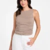 Eco gerimpelde Ciena tanktop