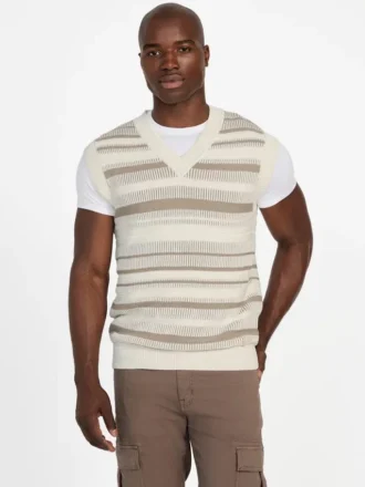 Eco Giffard gestreept trui-gilet