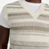 Eco Giffard gestreept trui-gilet