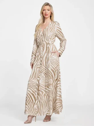 Eco Giselle maxi-jurk met print