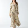 Eco Giselle maxi-jurk met print Eco Giselle maxi-jurk met print