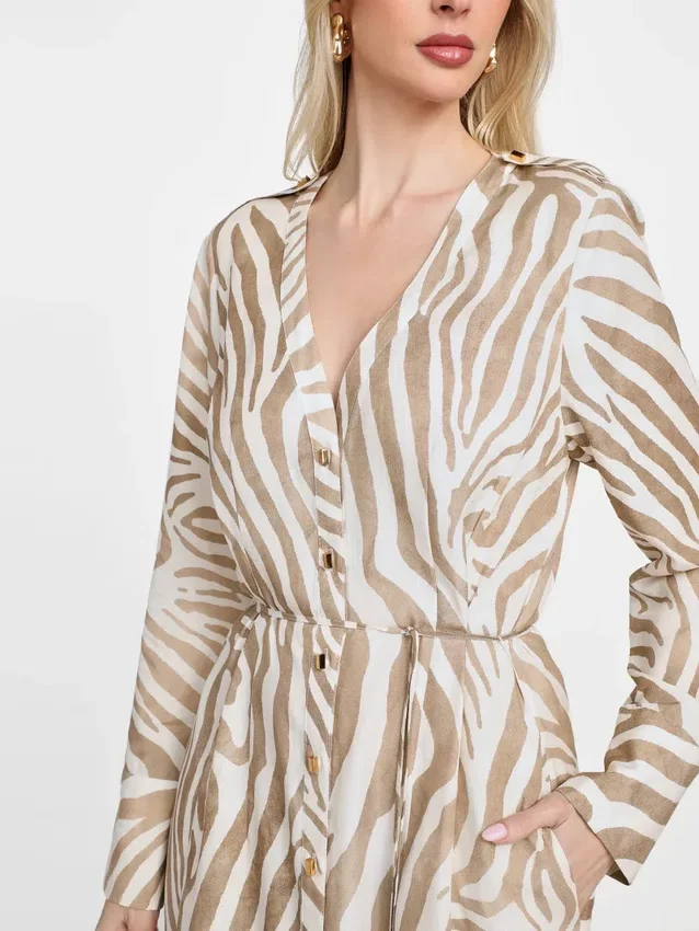 Eco Giselle maxi-jurk met print Eco Giselle maxi-jurk met print