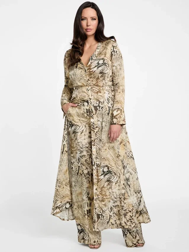 Eco Giselle maxi-jurk met print Eco Giselle maxi-jurk met print