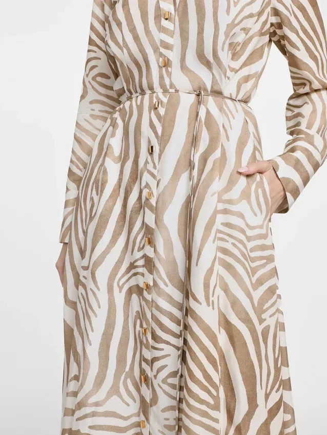 Eco Giselle maxi-jurk met print Eco Giselle maxi-jurk met print