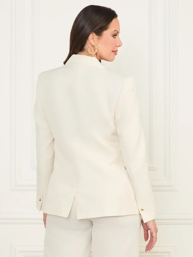 Eco Greta Blazer van linnenmix Eco Greta Blazer van linnenmix