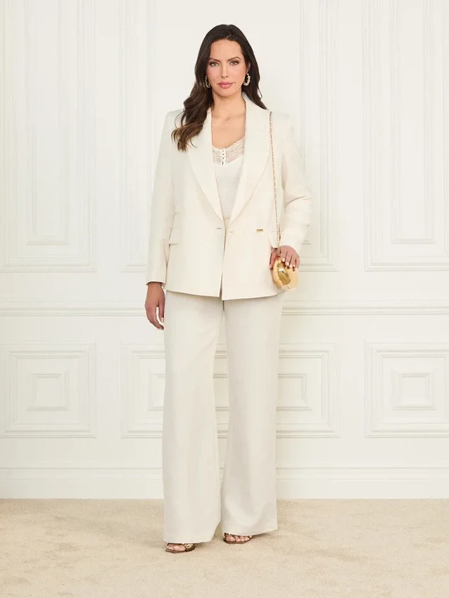 Eco Greta Blazer van linnenmix Eco Greta Blazer van linnenmix