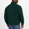 Eco Harris Twill-trui met rits en opstaande kraag