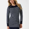 Eco Helen gestreepte truienjurk Eco Helen gestreepte truienjurk