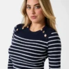 Eco Helen gestreepte truienjurk Eco Helen gestreepte truienjurk