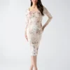 Eco Holly-jurk van mesh met print Eco Holly-jurk van mesh met print
