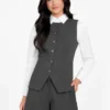 Eco Isabeau gilet met knopen Eco Isabeau gilet met knopen