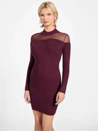 Eco Jeena-trui-jurk met strass