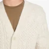 Eco Jeffry vest met kabelpatroon Eco Jeffry vest met kabelpatroon