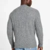 Eco Jeffry vest met kabelpatroon Eco Jeffry vest met kabelpatroon