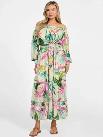 Eco Josee maxi-jurk met print Eco Josee maxi-jurk met print