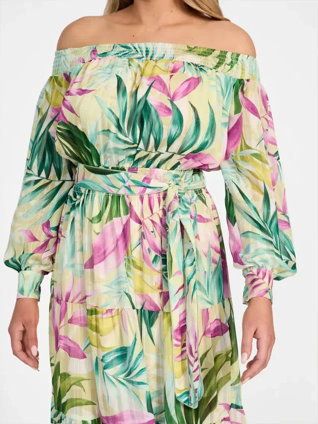 Eco Josee maxi-jurk met print Eco Josee maxi-jurk met print