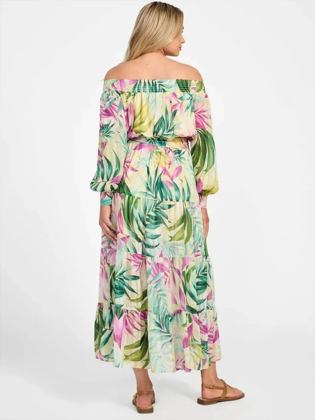 Eco Josee maxi-jurk met print Eco Josee maxi-jurk met print