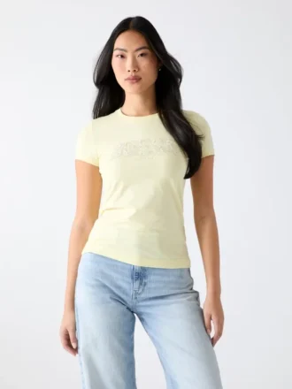 Eco Lace T-shirt met kenmerkend logo