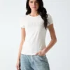 Eco Lace T-shirt met kenmerkend logo