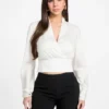 Eco Lara satijnen top