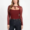 Eco Lauryn top met strik en mesh Eco Lauryn top met strik en mesh