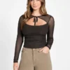 Eco Lauryn top met strik en mesh Eco Lauryn top met strik en mesh