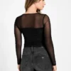 Eco Lauryn top met strik en mesh Eco Lauryn top met strik en mesh
