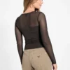 Eco Lauryn top met strik en mesh Eco Lauryn top met strik en mesh