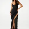 Eco Lea Maxi-chemise met kanten rand