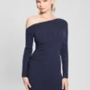 Eco Leiza off-shoulder jurk Eco Leiza off-shoulder jurk