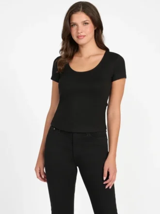 Eco Lena geribbelde top
