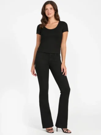 Eco Lena geribbelde top