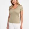 Eco Light Basic T-shirt met V-hals