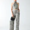 Eco Loredana broek met print Eco Loredana broek met print