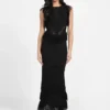 Eco Luisa maxi-jurk met franjes