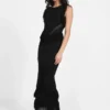 Eco Luisa maxi-jurk met franjes