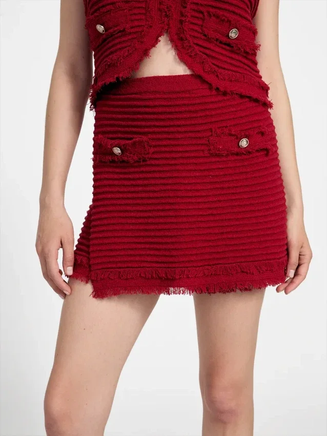 Eco Malina Ottoman Bouclé-skort Eco Malina Ottoman Bouclé-skort