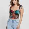Eco Margot mesh-corset top Eco Margot mesh-corset top