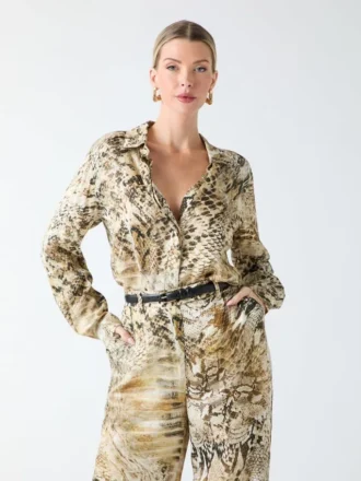 Eco Melissa-overhemd met print