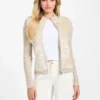 Eco Mila vest met rits en imitatiebont