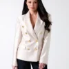 Eco Milla Blazer met dubbele rij knopen Eco Milla Blazer met dubbele rij knopen
