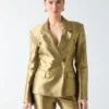 Eco Milla Blazer met dubbele rij knopen Eco Milla Blazer met dubbele rij knopen