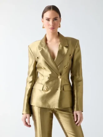 Eco Milla Blazer met dubbele rij knopen