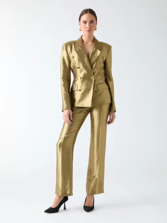 Eco Milla Blazer met dubbele rij knopen Eco Milla Blazer met dubbele rij knopen