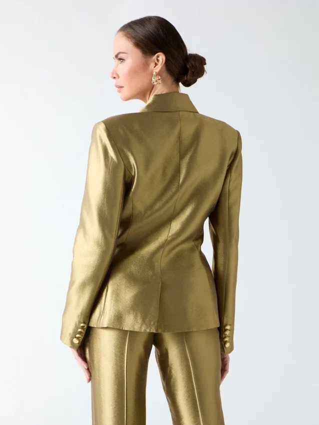Eco Milla Blazer met dubbele rij knopen Eco Milla Blazer met dubbele rij knopen