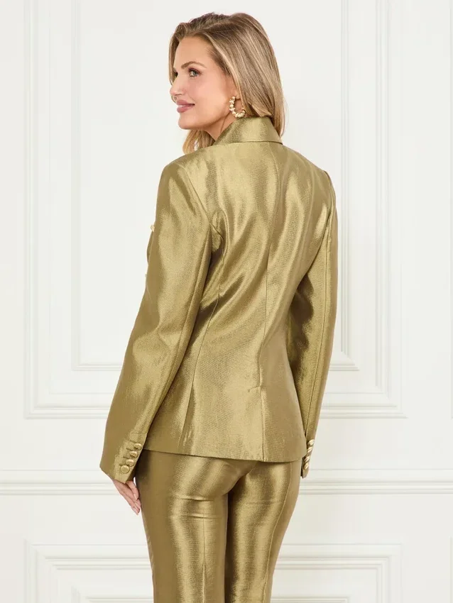 Eco Milla Blazer met dubbele rij knopen Eco Milla Blazer met dubbele rij knopen