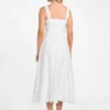 Eco Mindy geborduurde midi-jurk Eco Mindy geborduurde midi-jurk