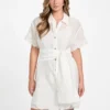 Eco Mindy geborduurde mini-jurk