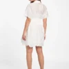 Eco Mindy geborduurde mini-jurk