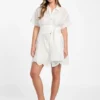 Eco Mindy geborduurde mini-jurk